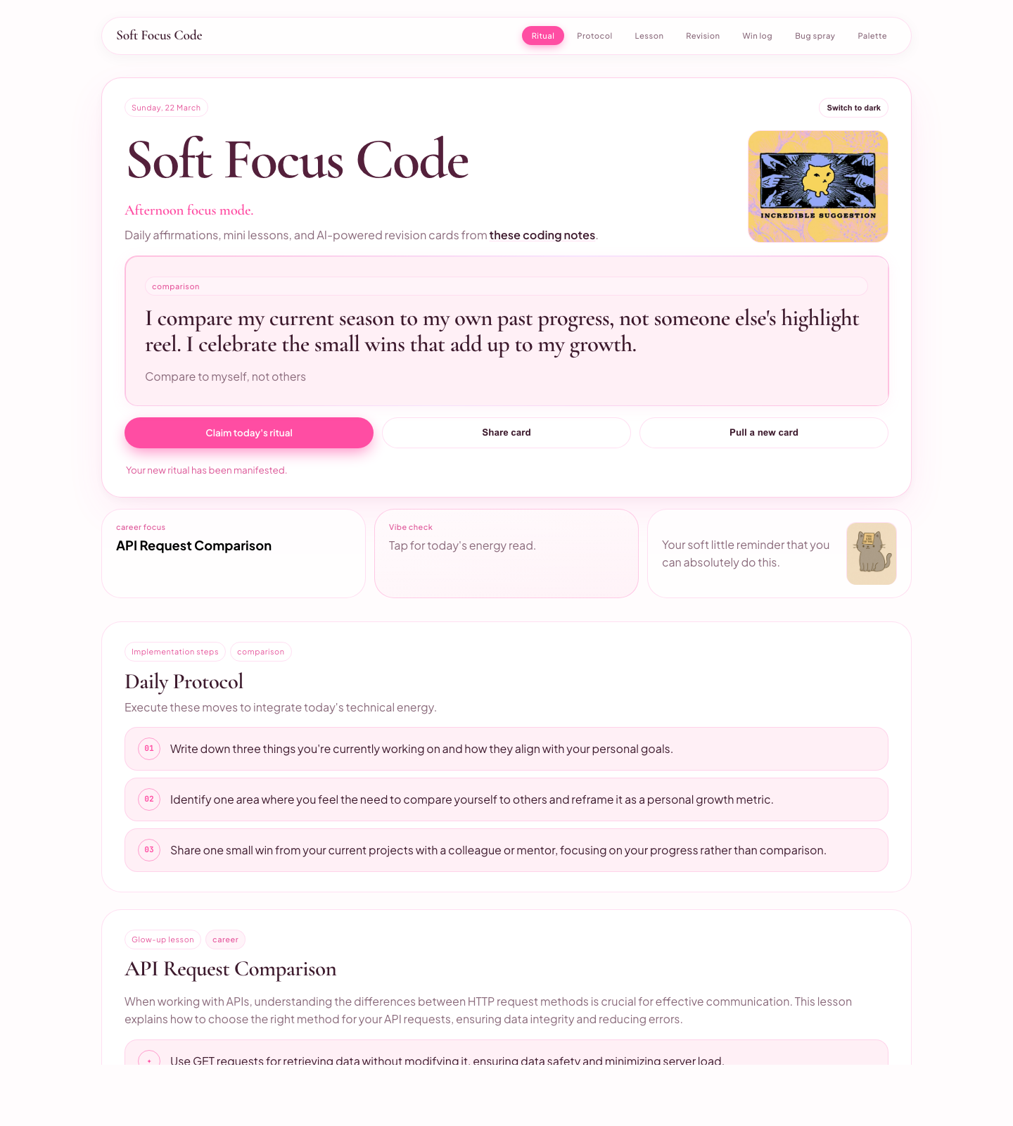 Soft Focus Code hero